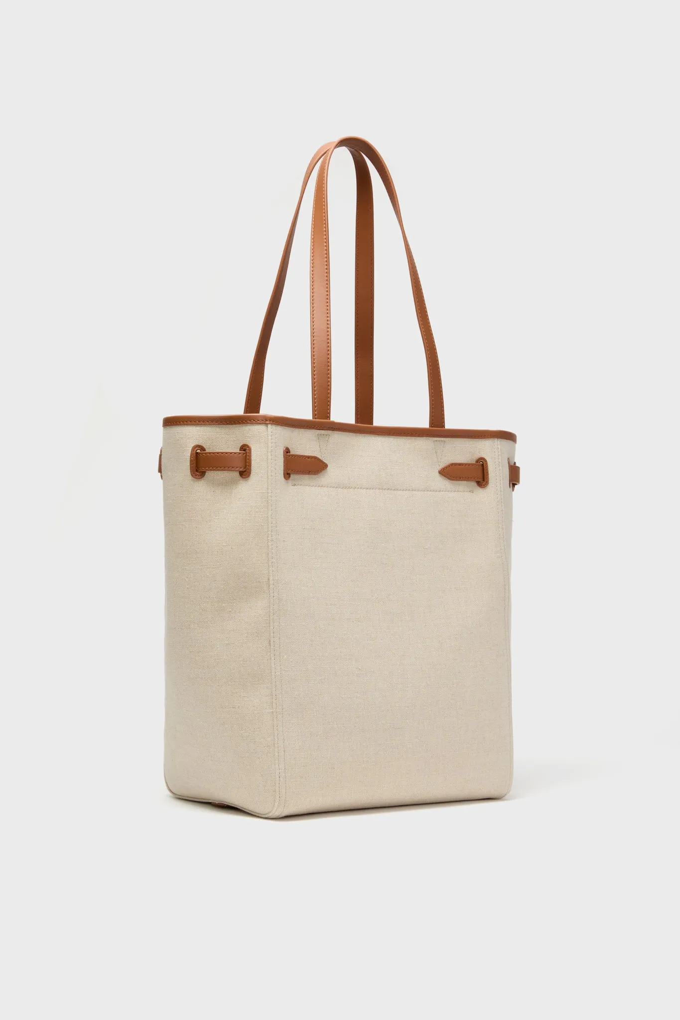 Natural Linen and Hazelwood Veronica Beard Dash Tote sold by Tuckernuck product image thumbnail 3