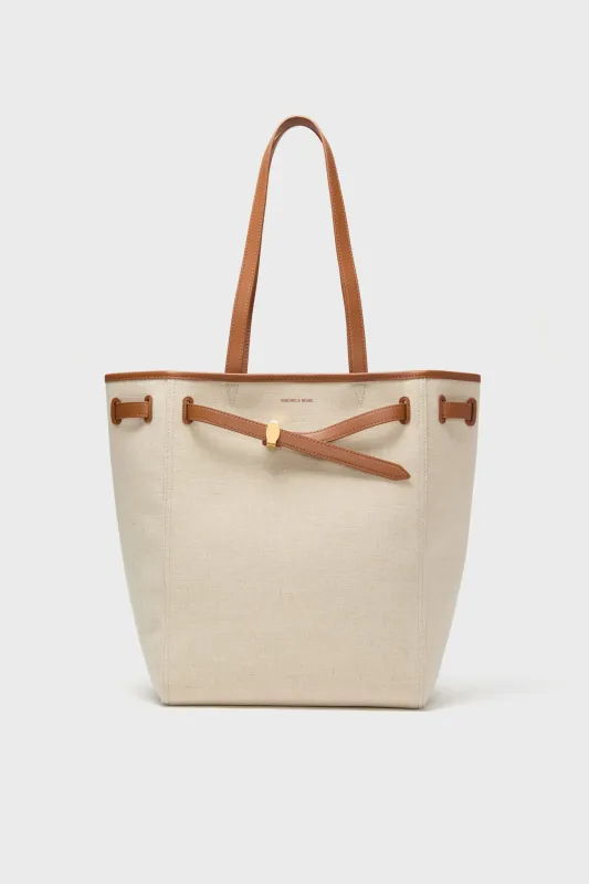 Natural Linen and Hazelwood Veronica Beard Dash Tote sold by Tuckernuck