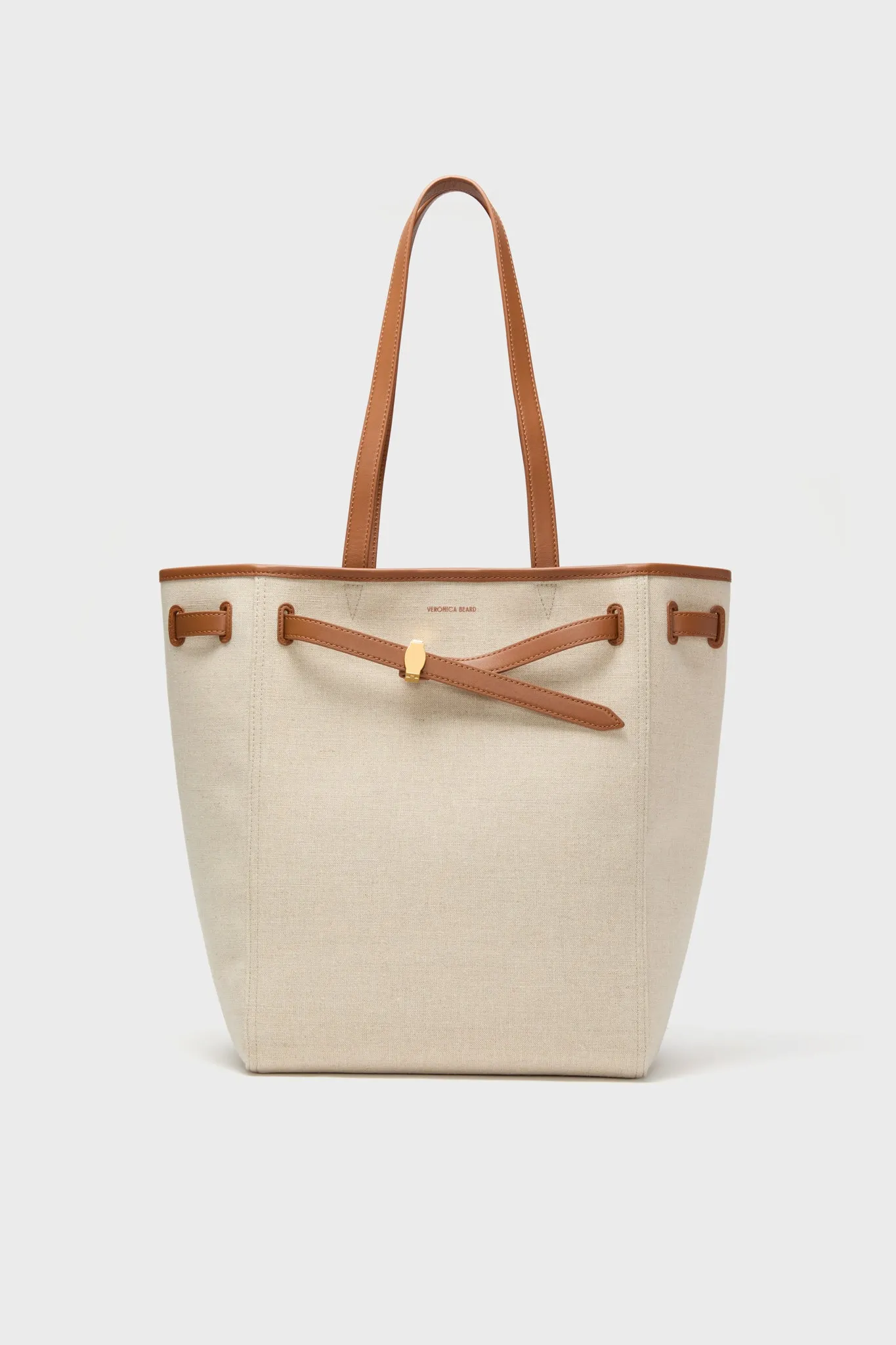 Natural Linen and Hazelwood Veronica Beard Dash Tote sold by Tuckernuck