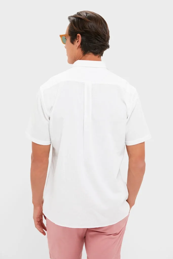 White Nelson Short Sleeve Summer Fit Shirt sold by Tuckernuck product image thumbnail 4