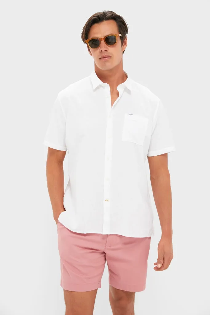 White Nelson Short Sleeve Summer Fit Shirt sold by Tuckernuck