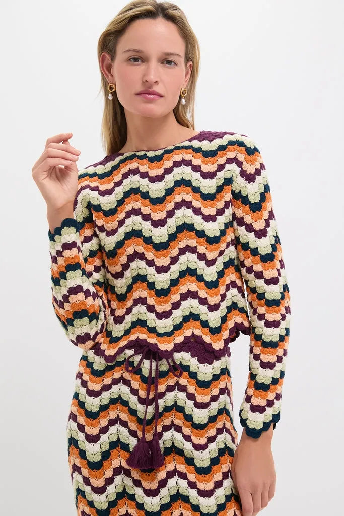 Pistaccio and Terracota Pesca Top sold by Tuckernuck