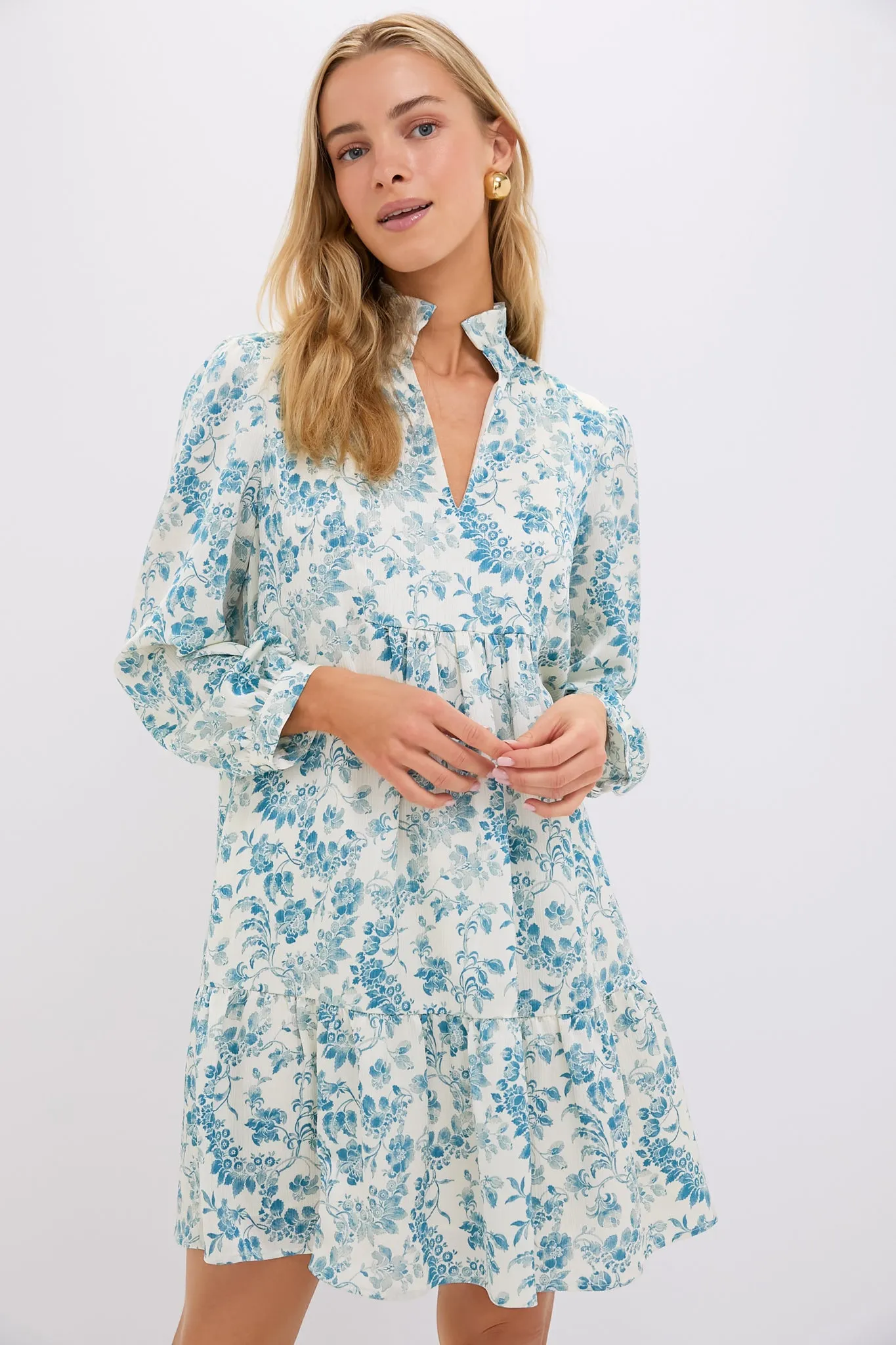 Jardin De Fleurs Crinkle Palmerston Dress sold by Tuckernuck