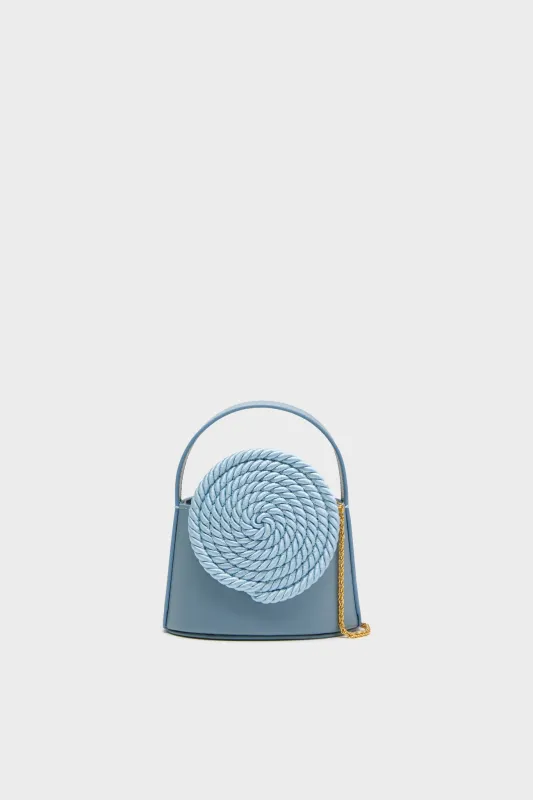 Dusty Blue Mini Gunther Passementerie Bag made by DESTREE
