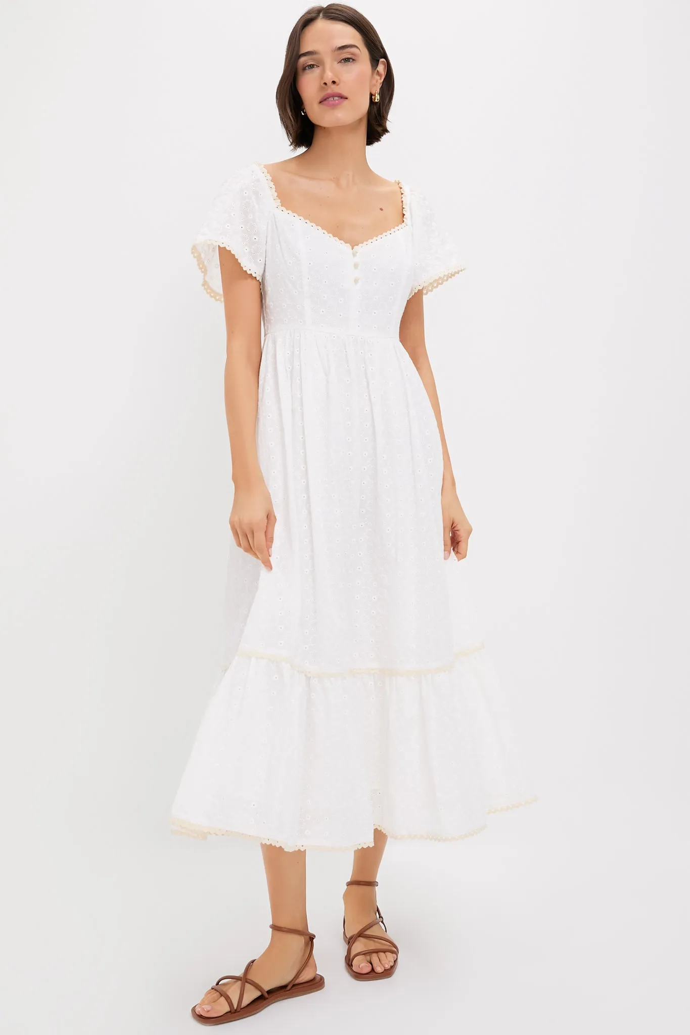 Dainty Eyelet Holley Dress sold by Tuckernuck