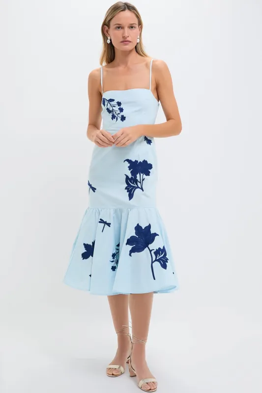 Exclusive Blue Gayelle Dress sold by Tuckernuck