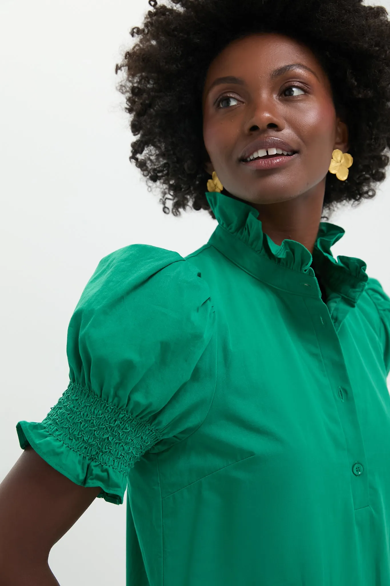 Emerald Green Eli Midi Dress sold by Tuckernuck product image thumbnail 2