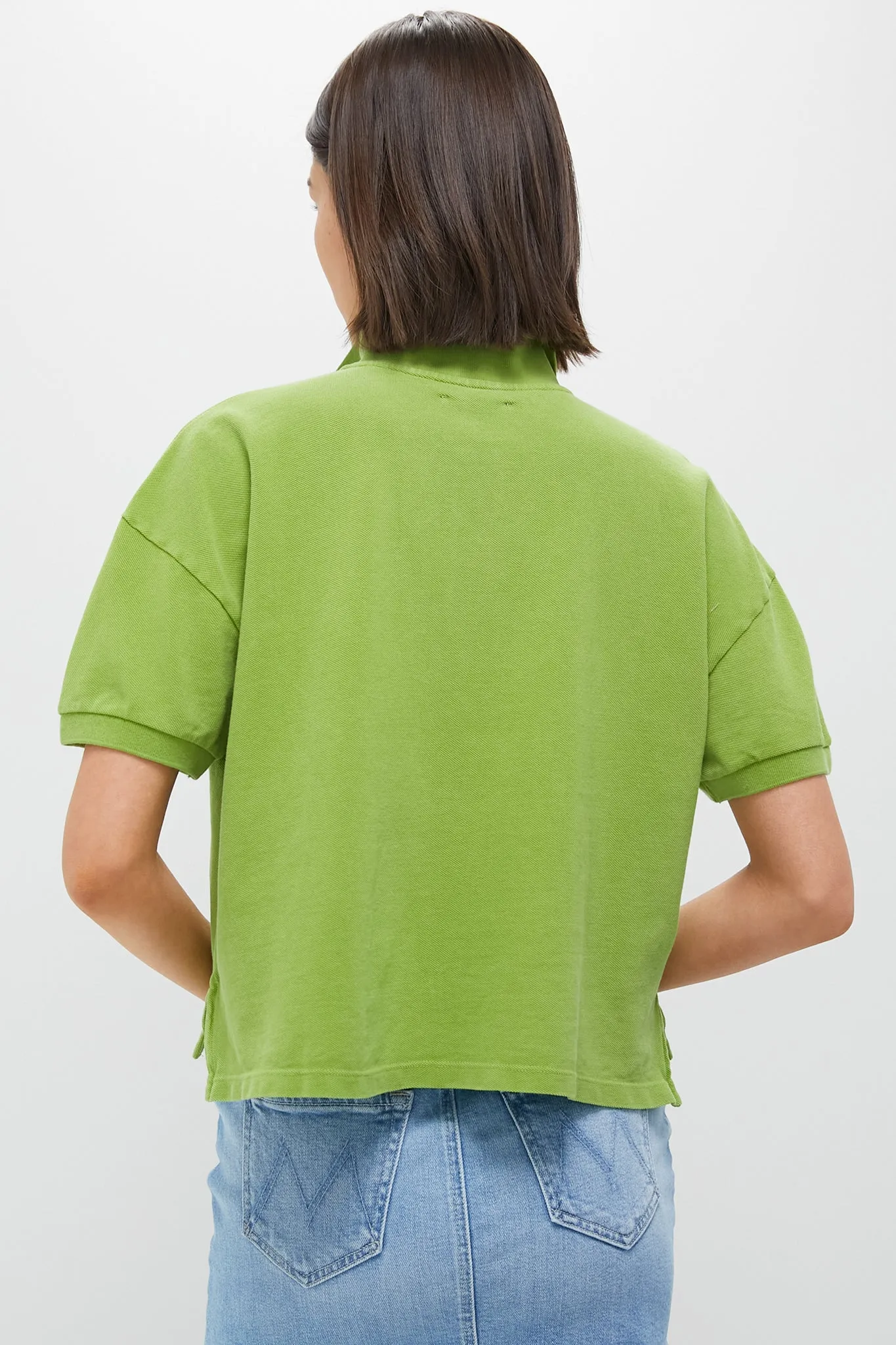 Peridot Green Pique Holmes Boyfriend Polo sold by Tuckernuck product image thumbnail 4
