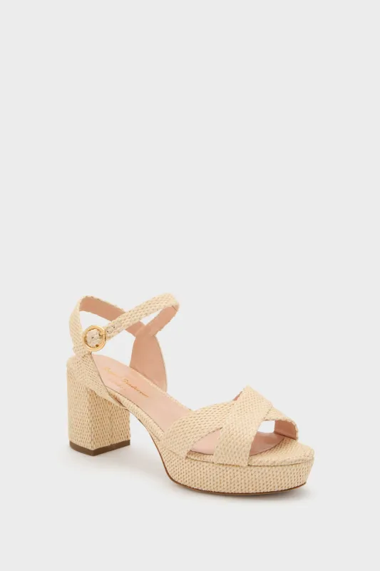 Natural Raffia Deidre Heels sold by Tuckernuck