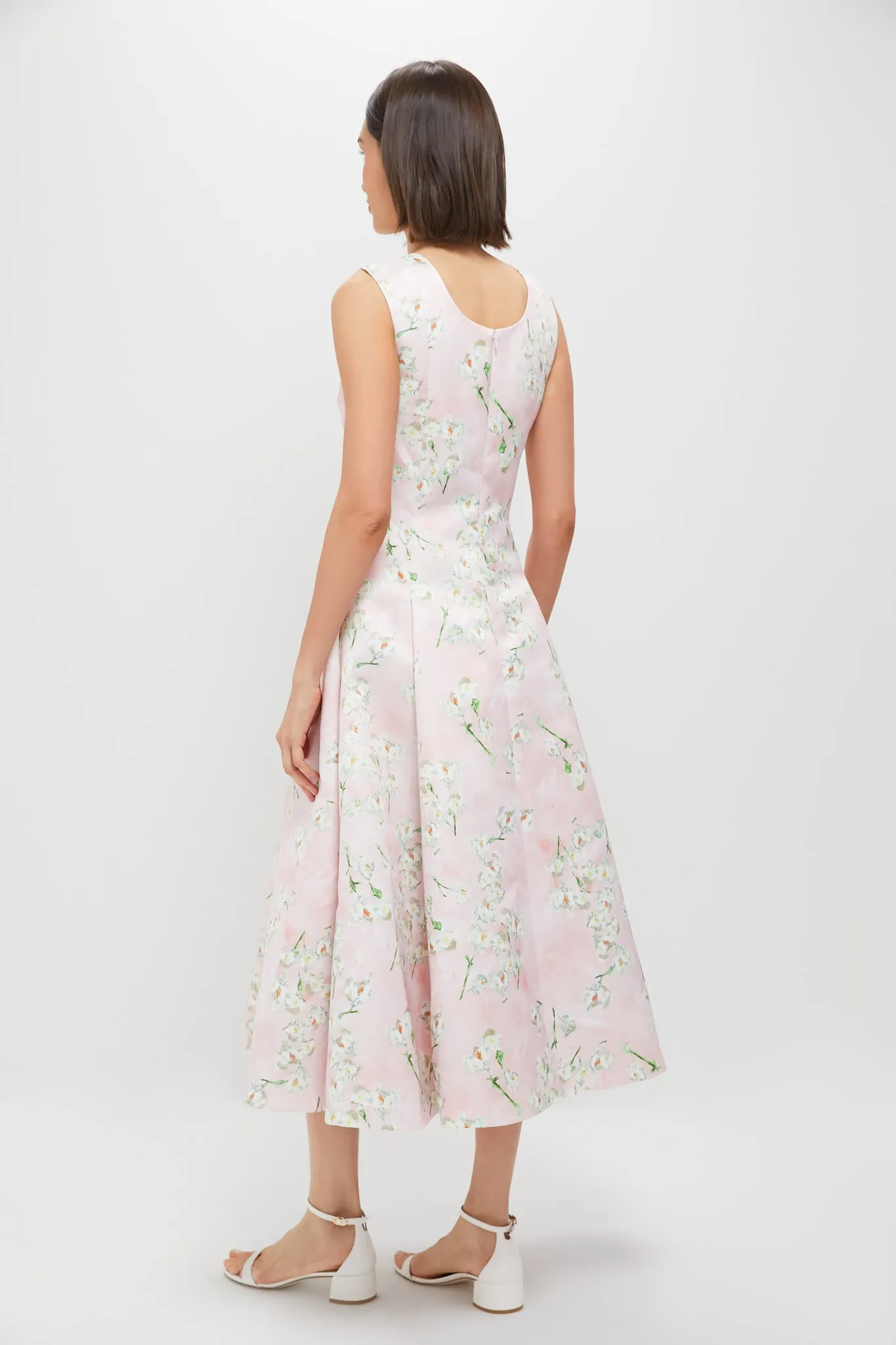 Little Lillies on Pink Maribelle Midi Dress sold by Tuckernuck product image thumbnail 4