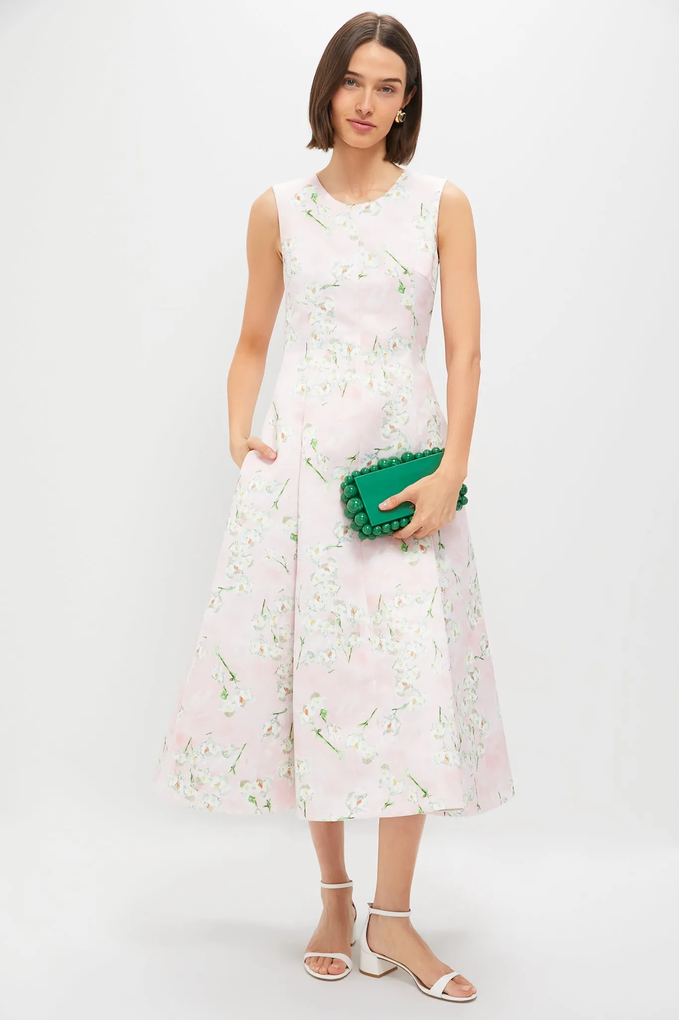 Little Lillies on Pink Maribelle Midi Dress sold by Tuckernuck product image thumbnail 2