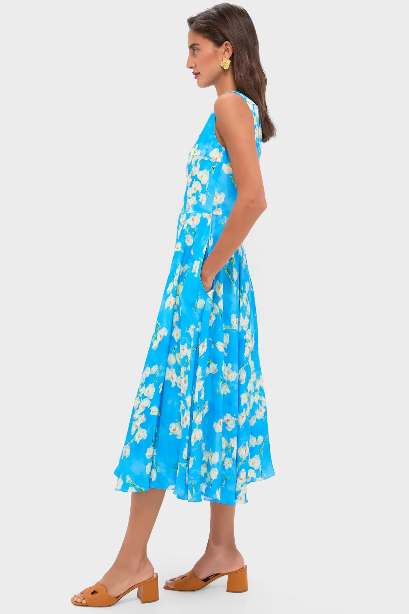 Little Lillies on Electric Blue Caridad Midi Dress sold by Tuckernuck product image thumbnail 3