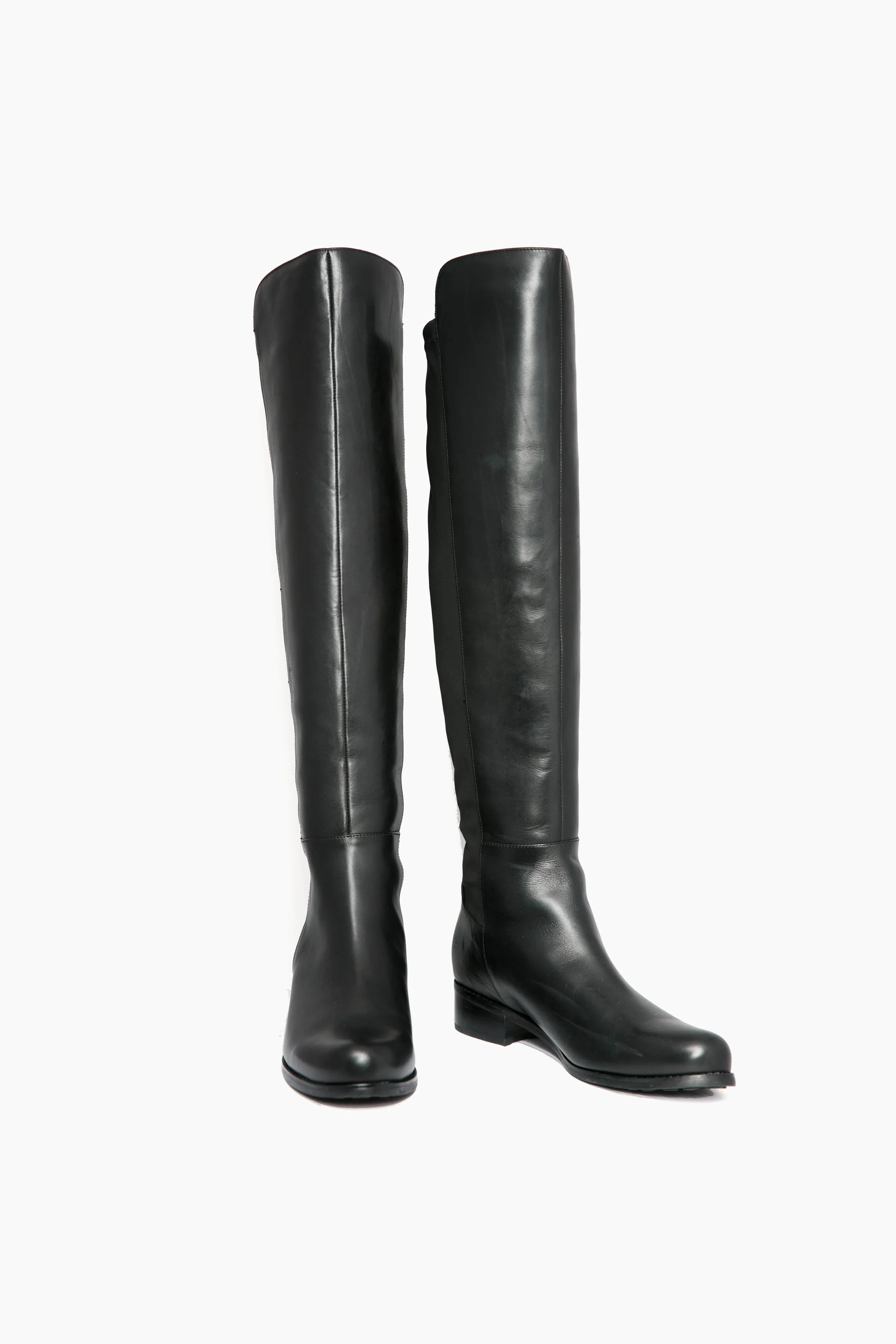 Black Leather Velma Boots sold by Tuckernuck
