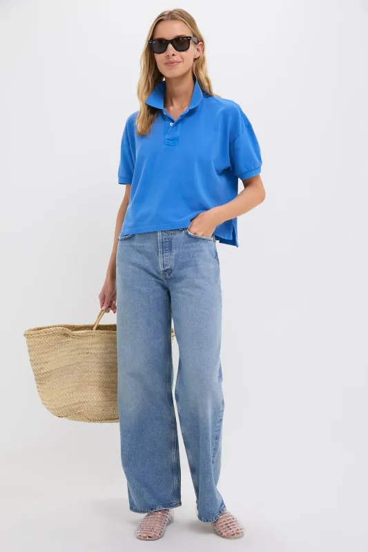 Blue Pique Holmes Boyfriend Polo sold by Tuckernuck