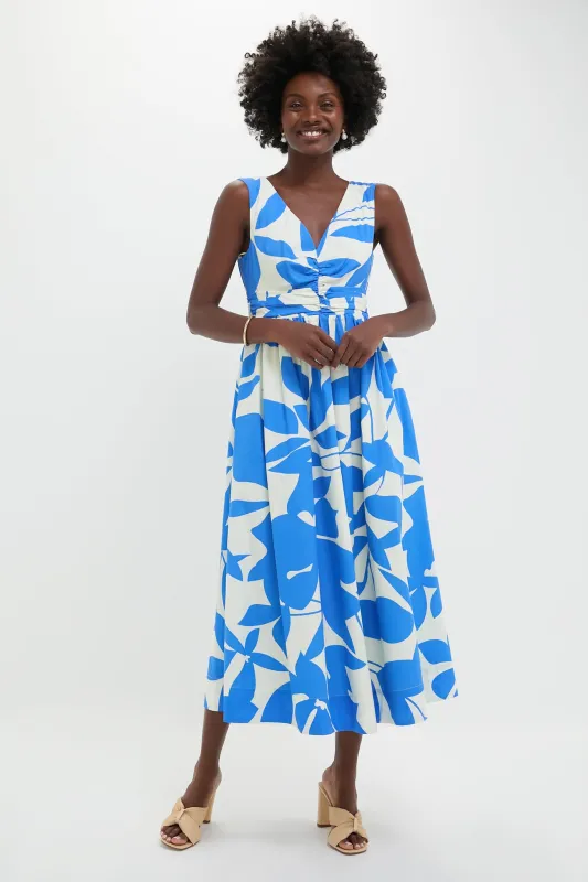 Blue & White Floral Carson Maxi Dress sold by Tuckernuck
