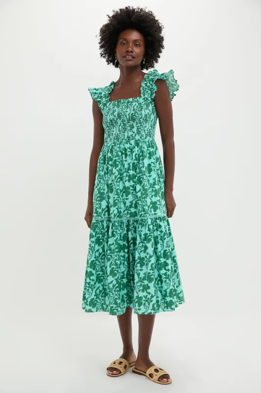 Mint Julep Floral Eleanor Midi Dress sold by Tuckernuck