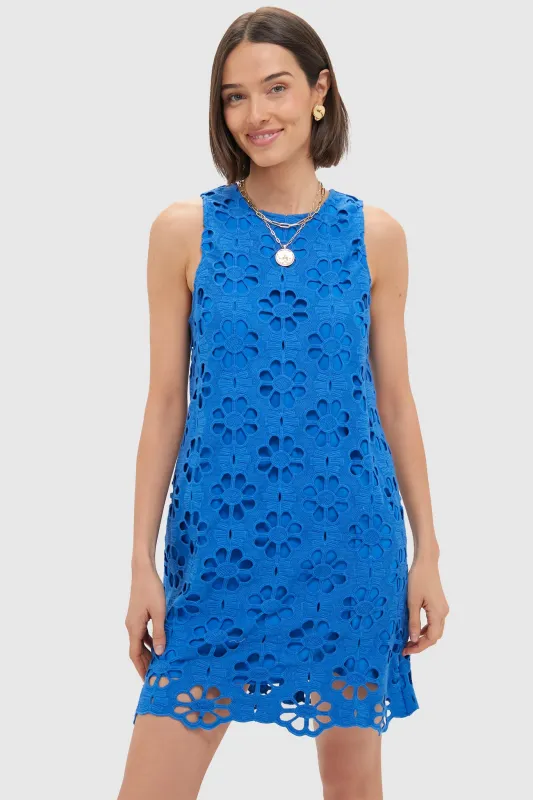 Sapphire Blue Lace Marlowe Dress sold by Tuckernuck