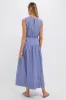 Royal Blue and White Stripe Charlotte Maxi Dress sold by Tuckernuck