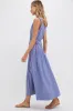Royal Blue and White Stripe Charlotte Maxi Dress sold by Tuckernuck