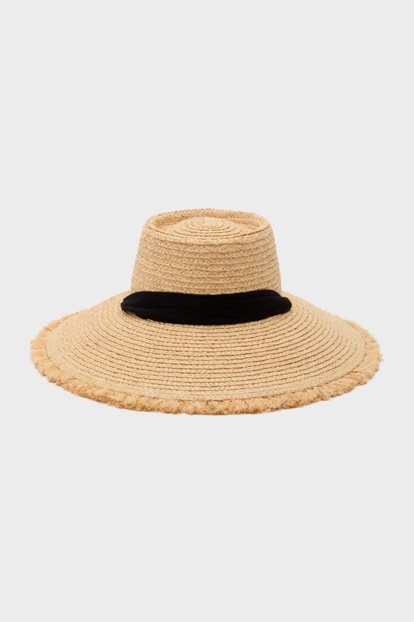 Natural Raffia Fray Paloma Sunhat sold by Tuckernuck