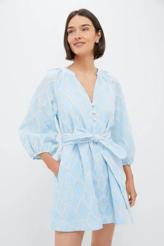 Blue Eyelet Harlow Dress sold by Tuckernuck