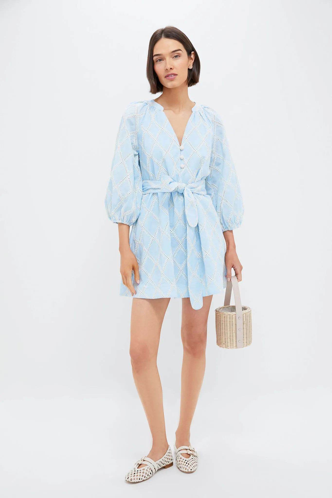 Blue Eyelet Harlow Dress sold by Tuckernuck product image thumbnail 2