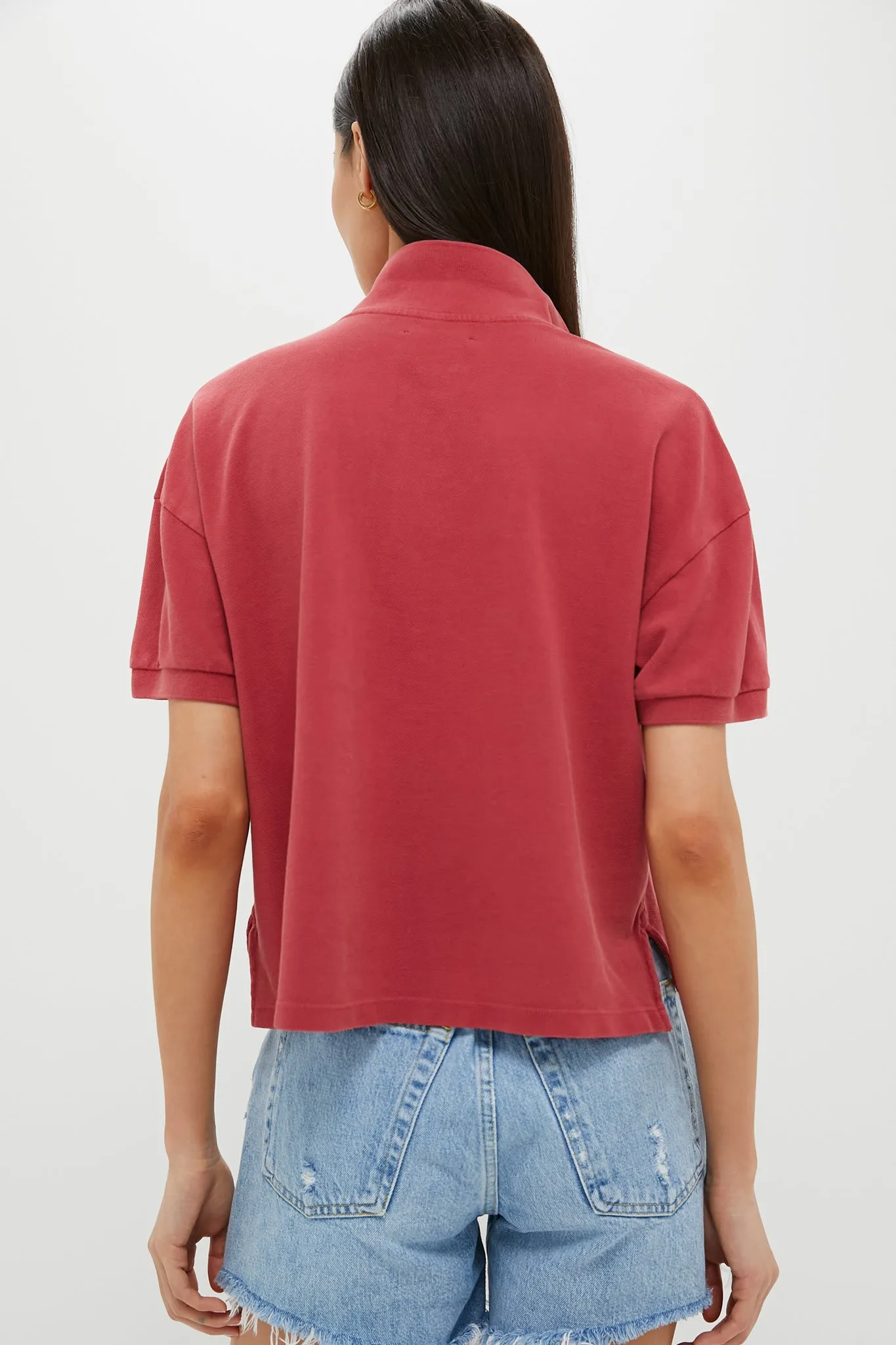 Red Pique Holmes Boyfriend Polo sold by Tuckernuck product image thumbnail 4