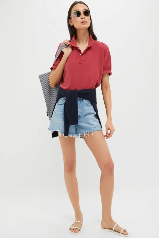 Red Pique Holmes Boyfriend Polo sold by Tuckernuck