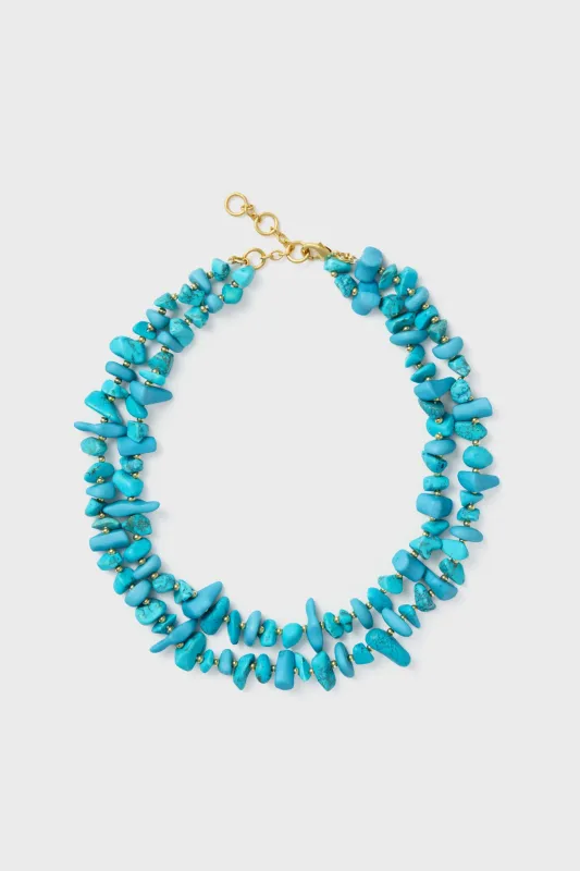 Turquoise Double Strand Mabel Necklace sold by Tuckernuck