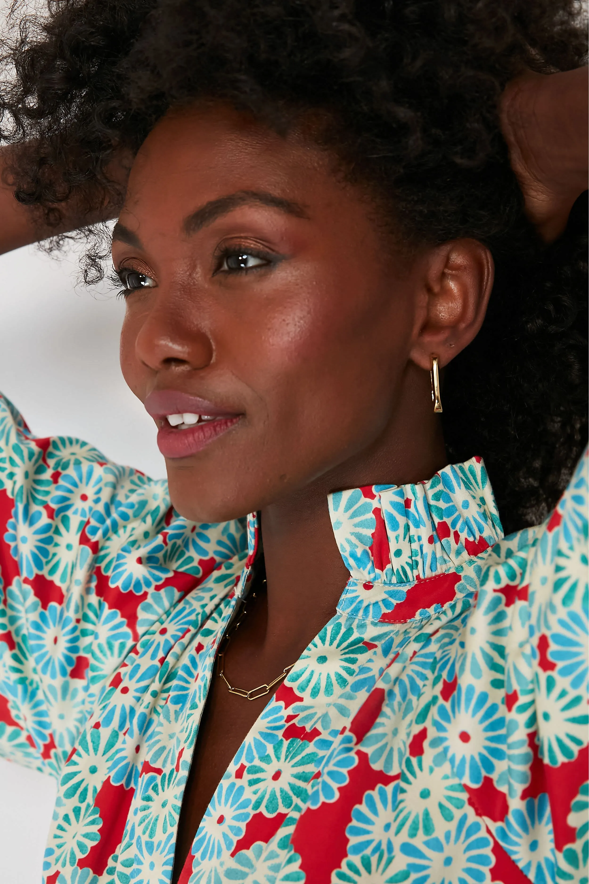 Gold U-Link Earrings sold by Tuckernuck product image thumbnail 2