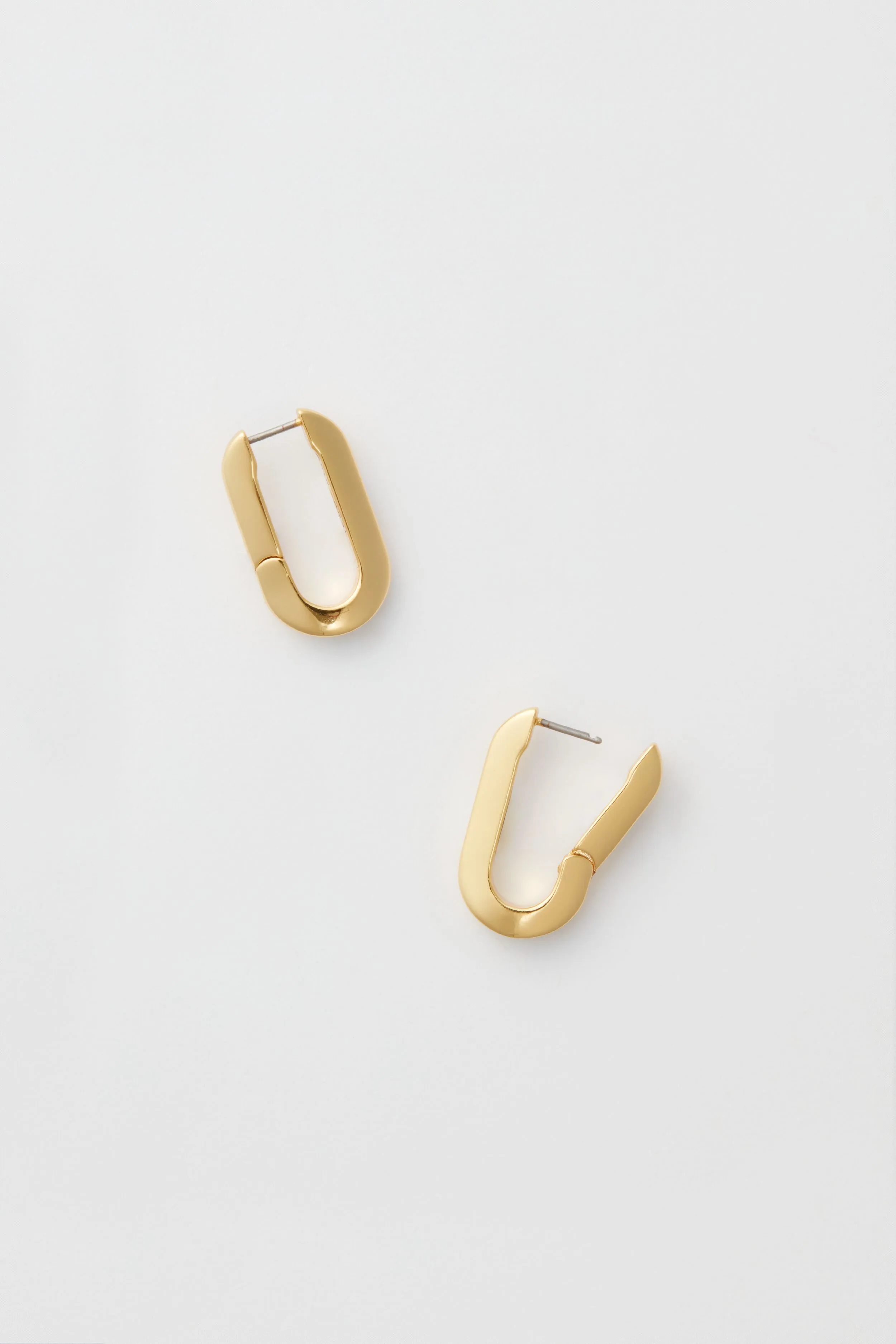 Gold U-Link Earrings sold by Tuckernuck