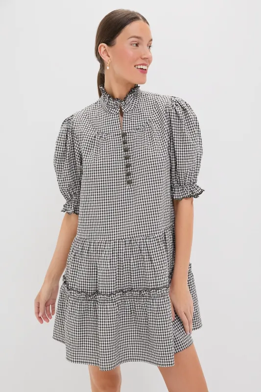 Green Gingham Mini Selena Dress sold by Tuckernuck