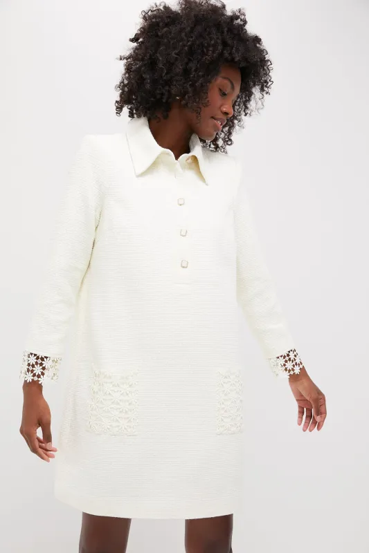 Cream Tweed Nava Dress sold by Tuckernuck