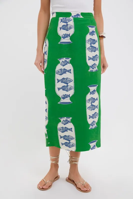 Herring Green Isla Skirt sold by Tuckernuck