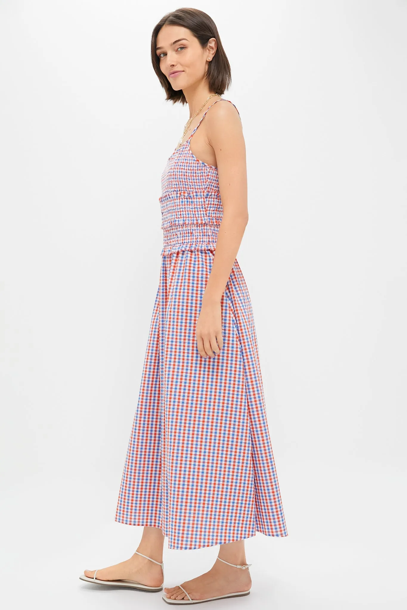 Lighthouse Gingham Francie Dress sold by Tuckernuck product image thumbnail 3