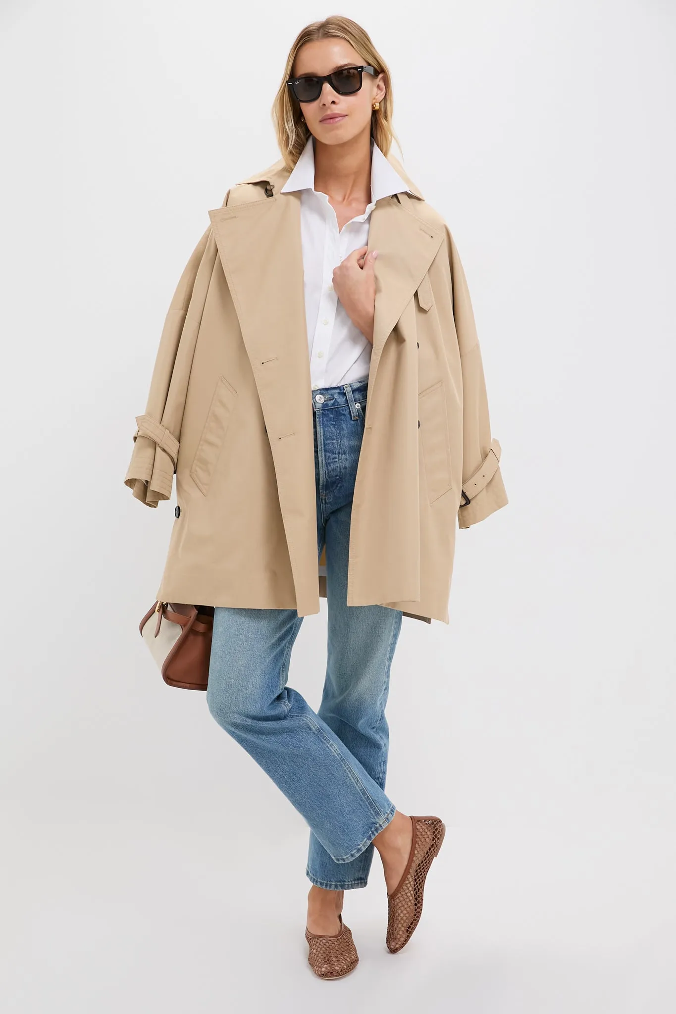 White Poplin Boyfriend Shirt sold by Tuckernuck product image thumbnail 2