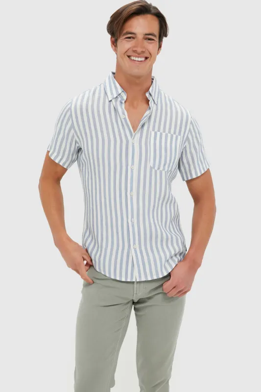 Light Blue Stripe Costa Shirt sold by Tuckernuck