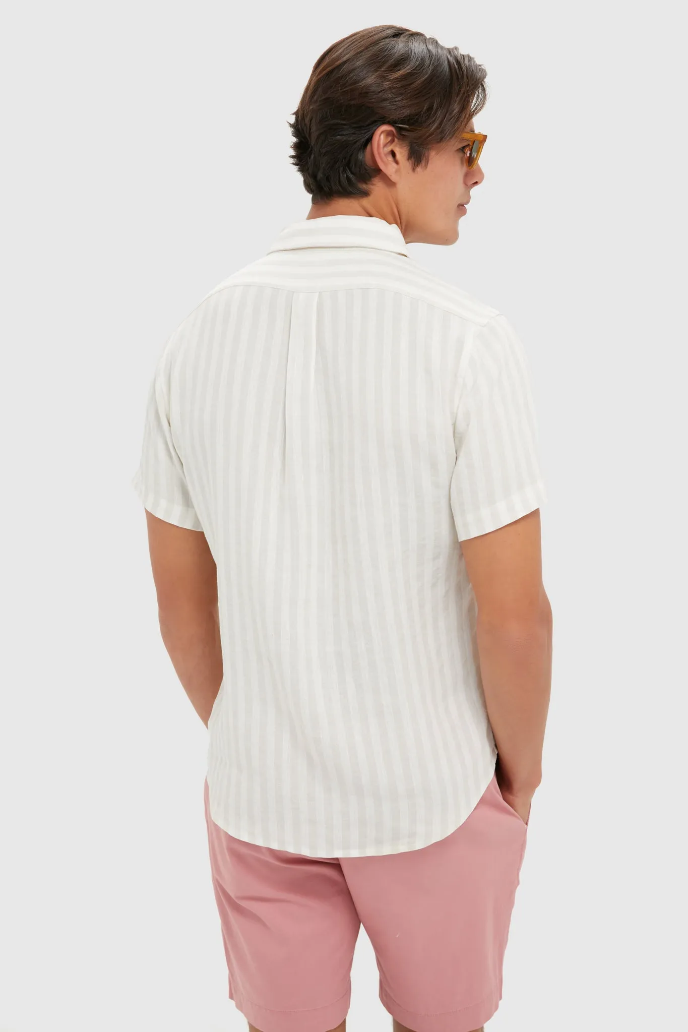 Khaki Stripe Costa Shirt sold by Tuckernuck product image thumbnail 4