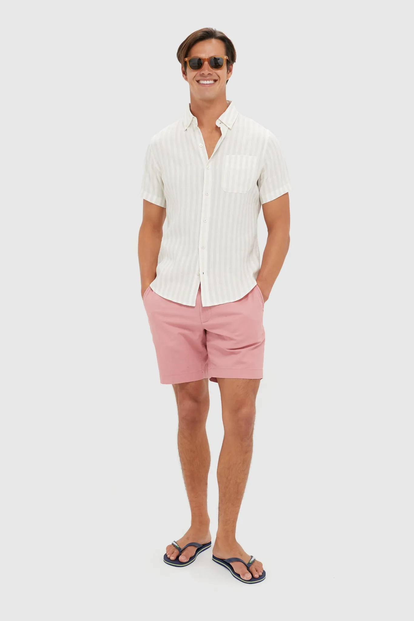 Khaki Stripe Costa Shirt sold by Tuckernuck product image thumbnail 2