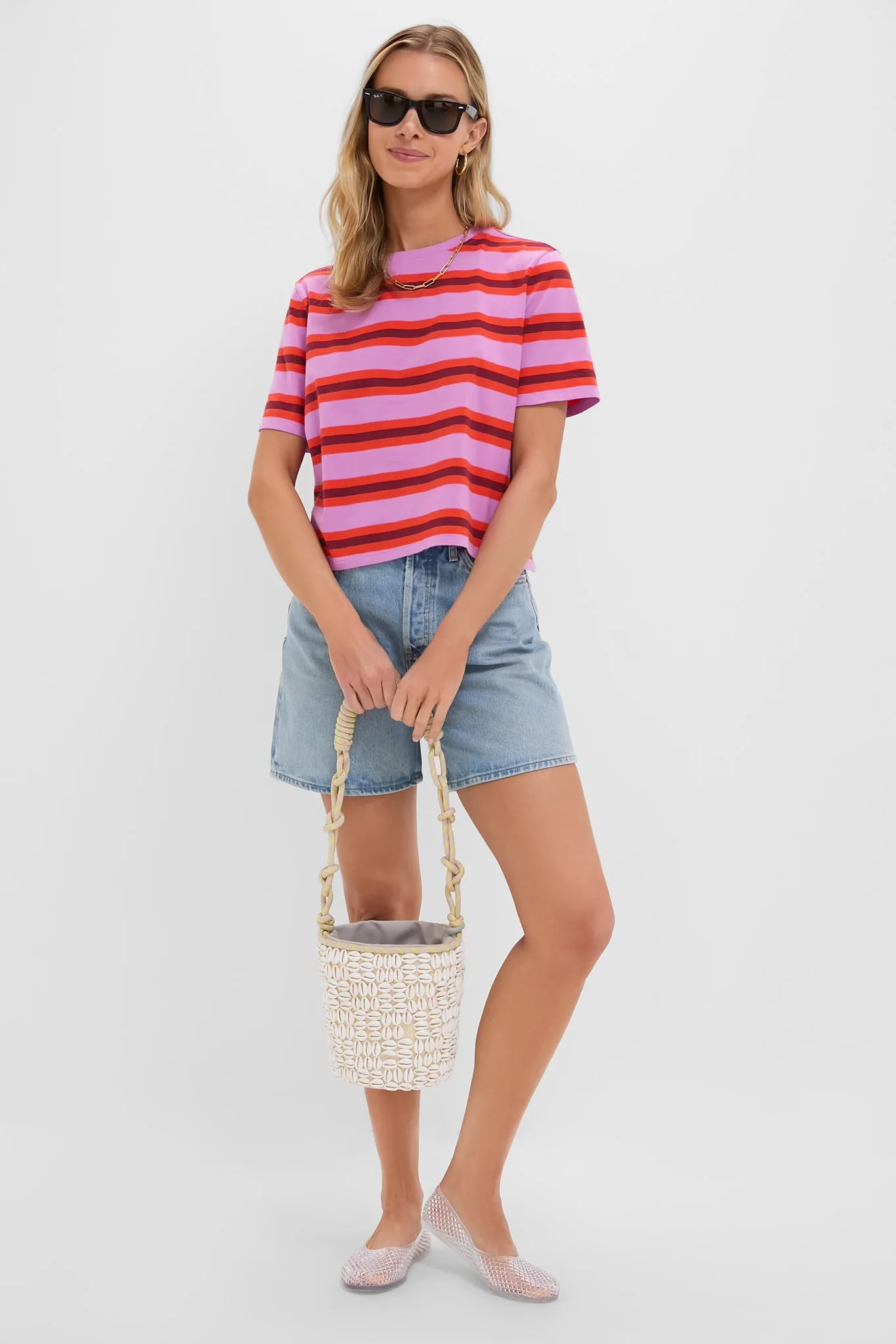 Orchid Poppy Plum Multistripe Brentwood Shirt sold by Tuckernuck product image thumbnail 2