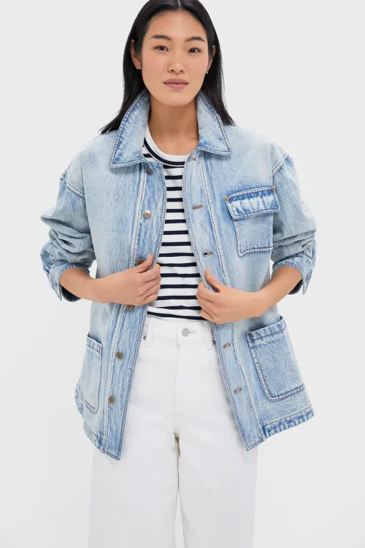 Light Wash Denim Reese Barn Jacket sold by Tuckernuck