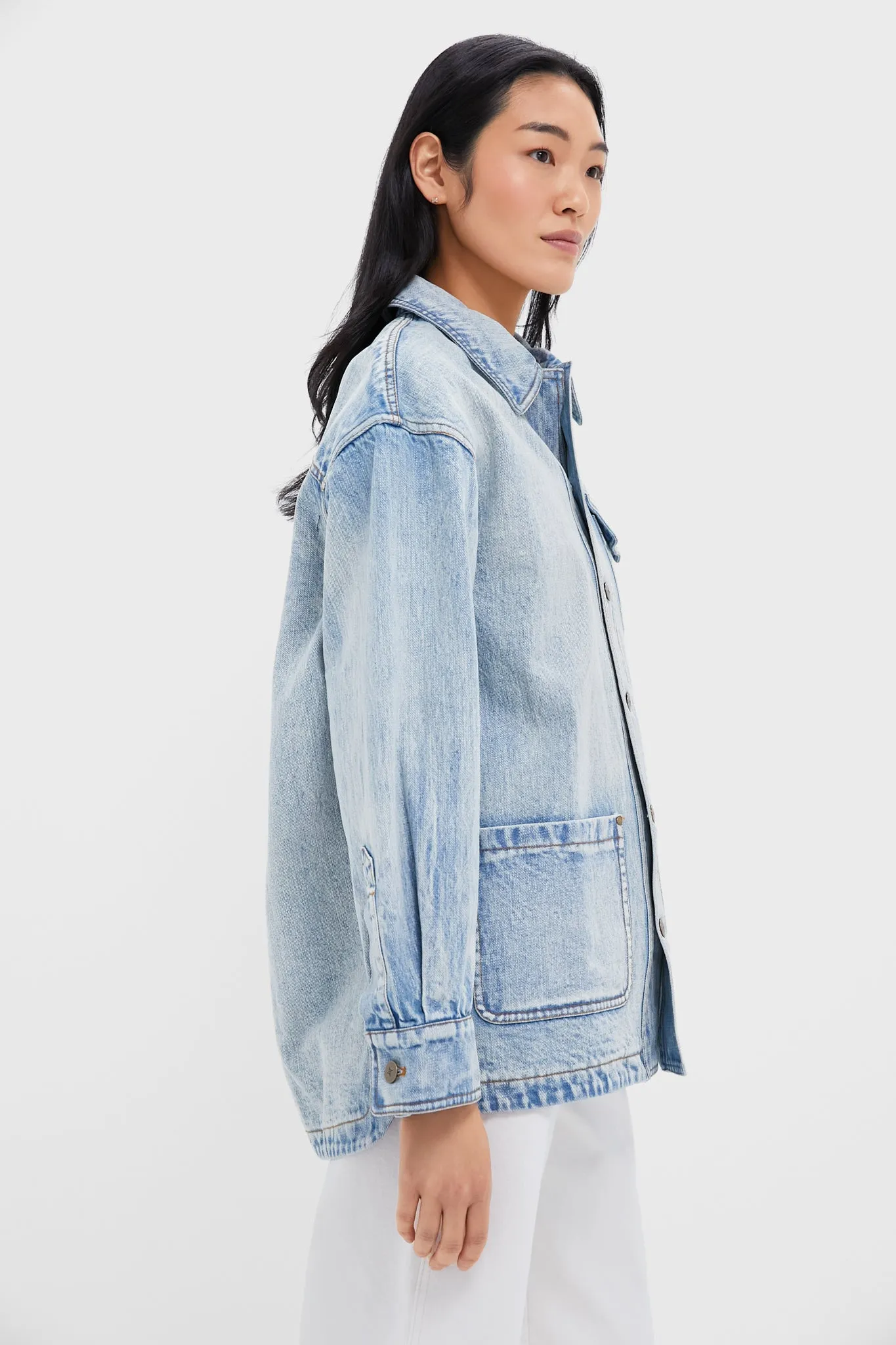 Light Wash Denim Reese Barn Jacket sold by Tuckernuck product image thumbnail 3