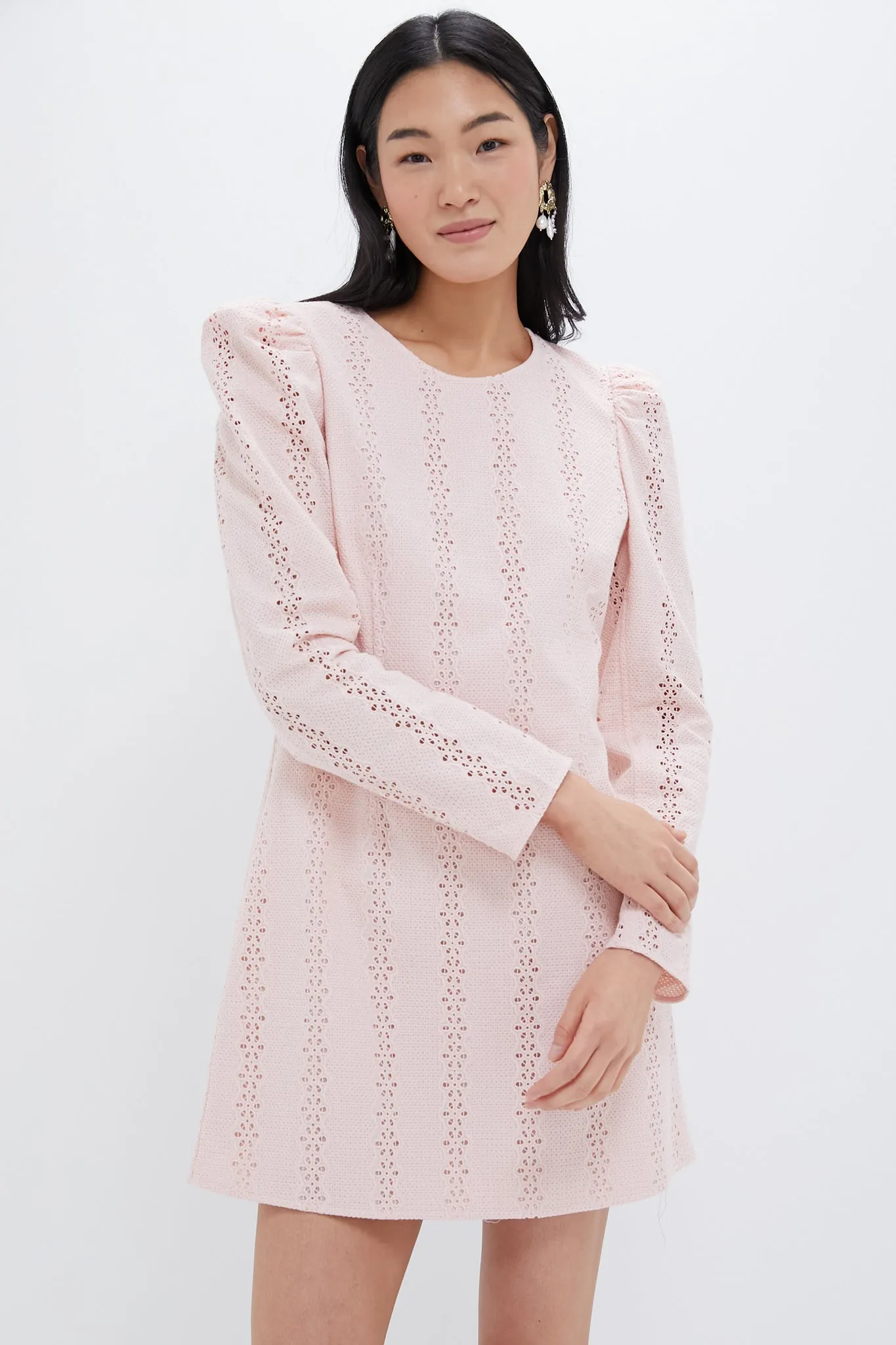 Pink Eyelet Domino Dress sold by Tuckernuck