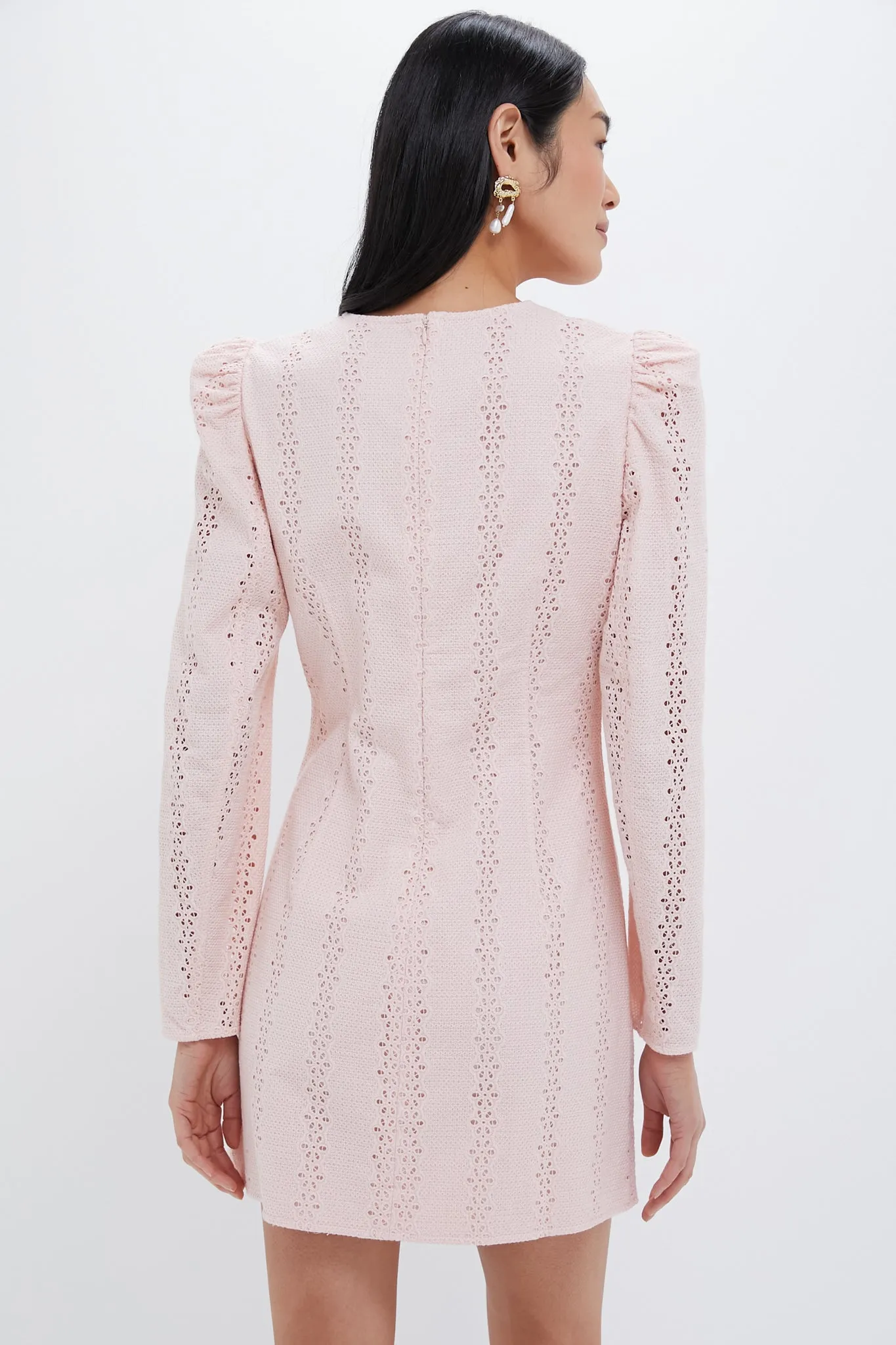 Pink Eyelet Domino Dress sold by Tuckernuck product image thumbnail 4