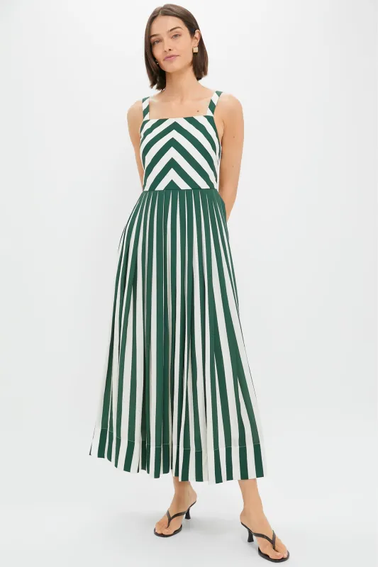 Green Stripe Laina Dress sold by Tuckernuck