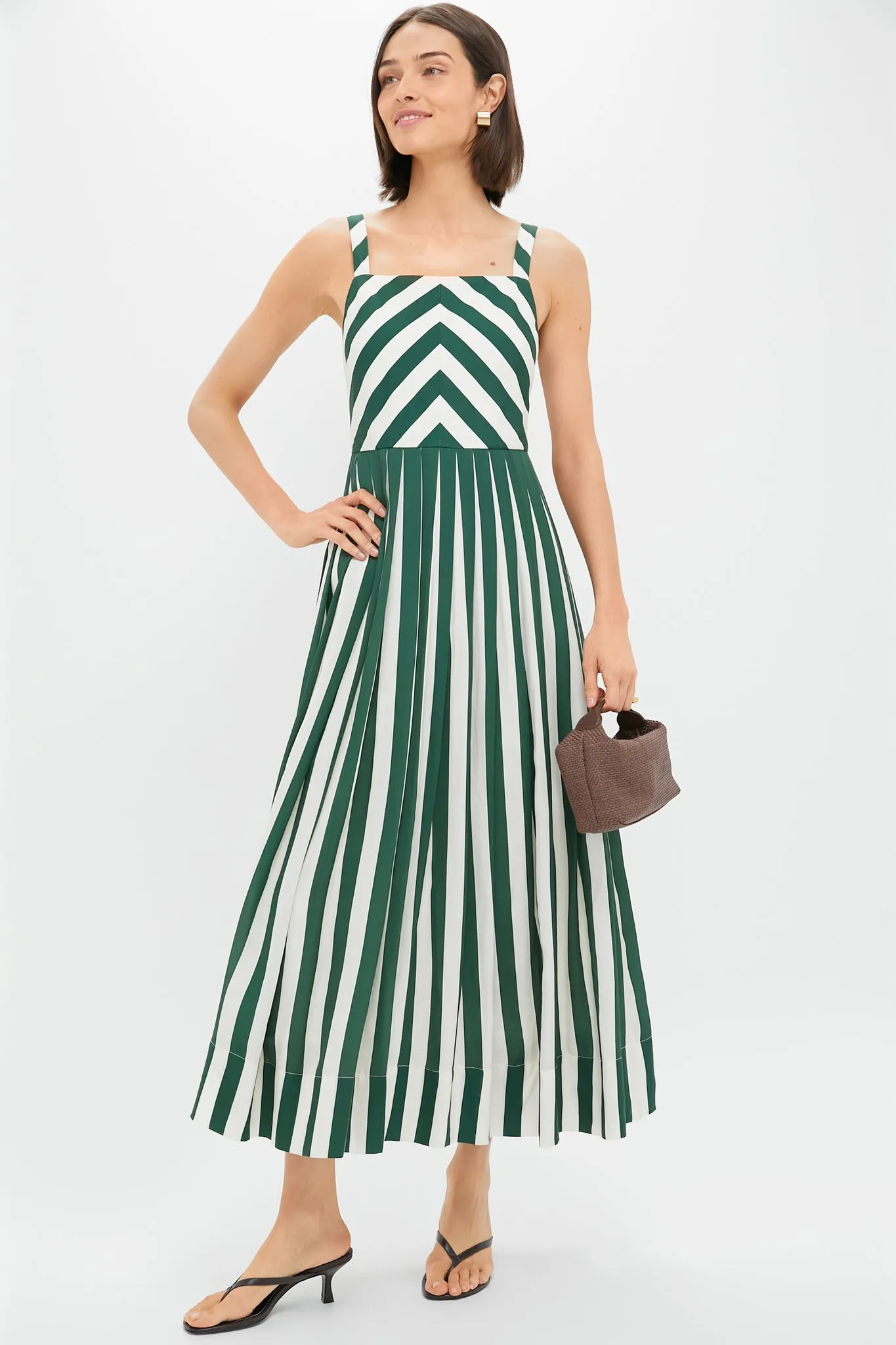 Green Stripe Laina Dress sold by Tuckernuck product image thumbnail 2