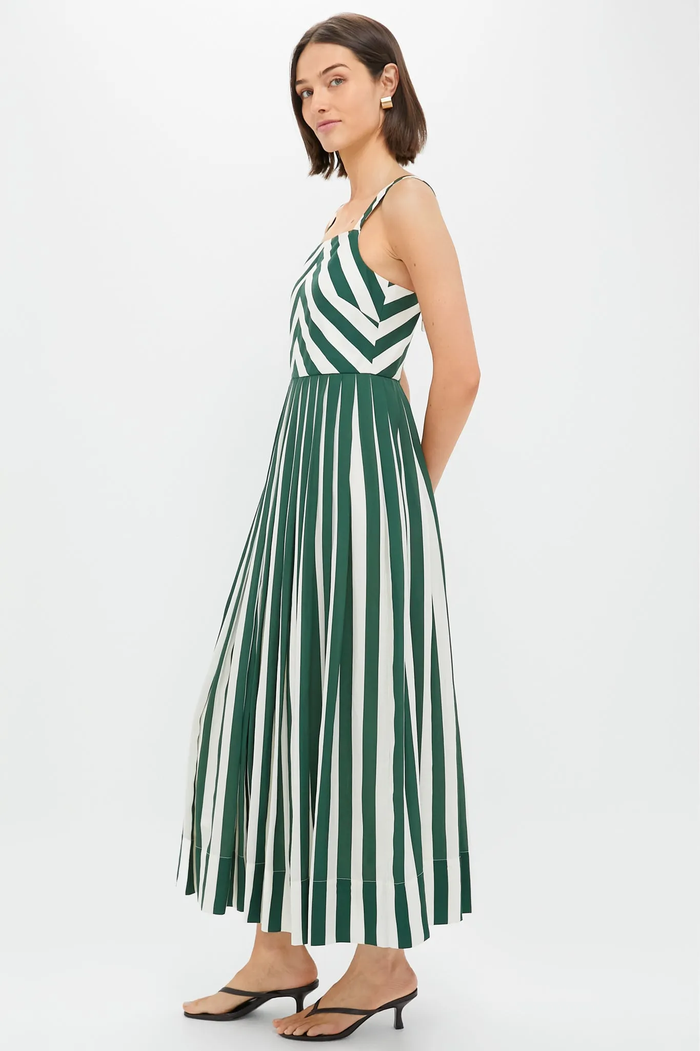 Green Stripe Laina Dress sold by Tuckernuck product image thumbnail 3