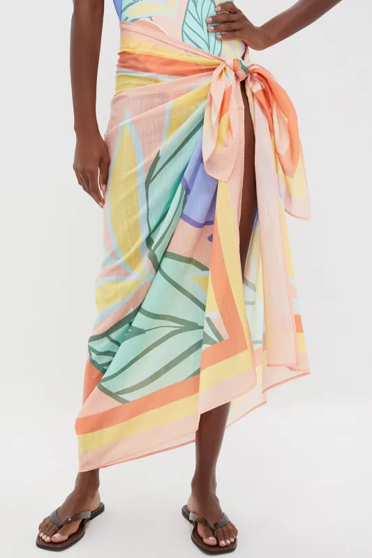 Retro Jungle Samara Sarong sold by Tuckernuck