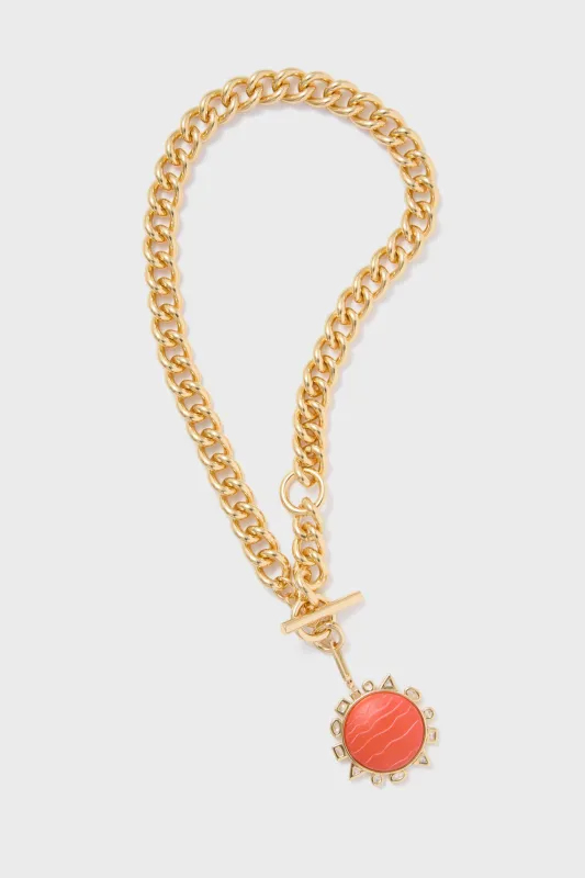 Exclusive Orange Odyssey Necklace sold by Tuckernuck
