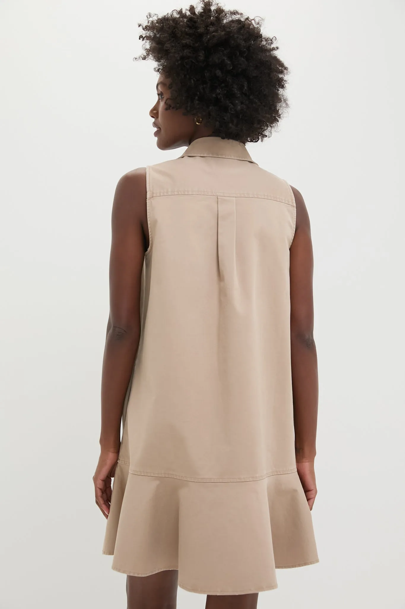 Tan Khaki Sleeveless Callahan Dress sold by Tuckernuck product image thumbnail 4